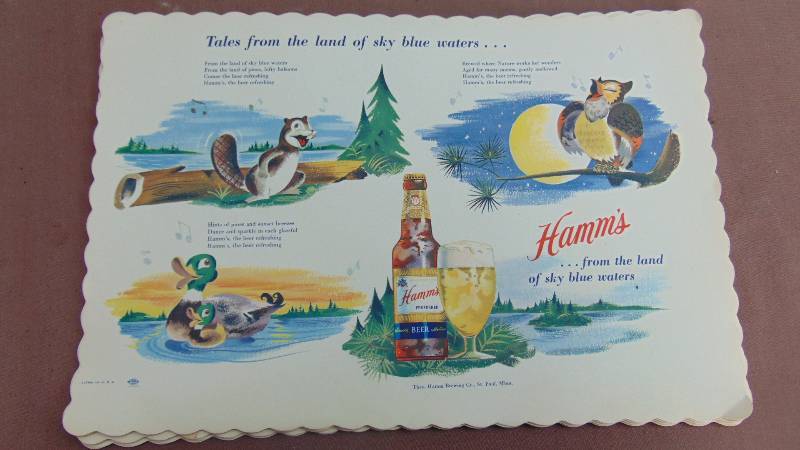 lot 48 image: Hamms Paper Place Mats