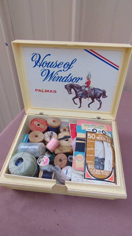 lot 59 image: Misc. Sewing Kit with Buttons