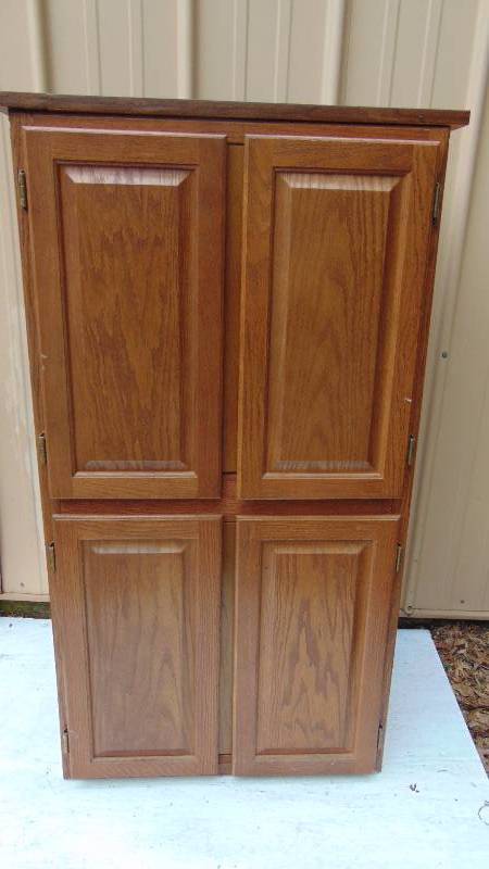 lot 158 image: Wood Cupboard