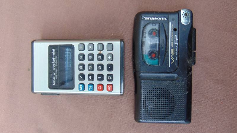lot 203 image: Vintage Calculator & Voice Recorder