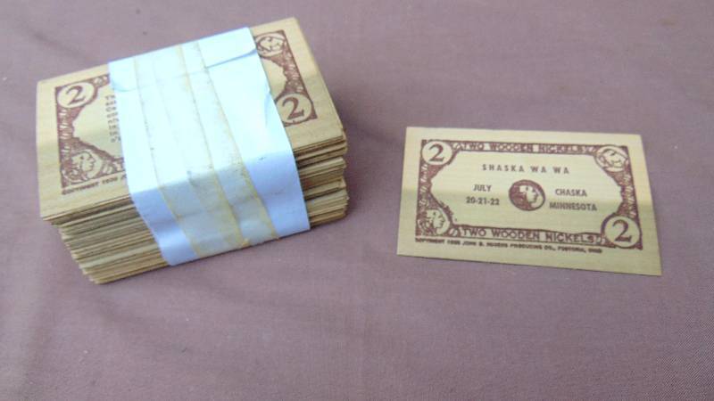 lot 230 image: 1938 Wooden Nickels