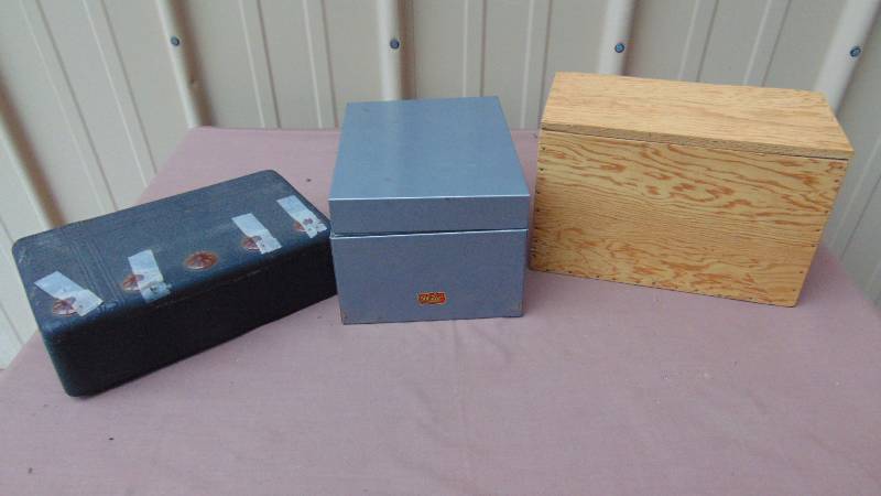 lot 235 image: Vintage Storage Boxes