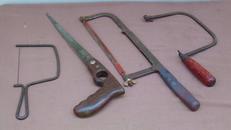 lot 399 image: Vintage Hand Saws