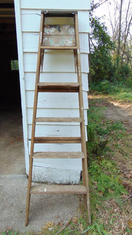 lot 412 image: Wooden Ladder