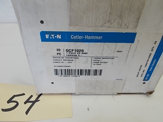 (20) Cutler Hammer QCF1020 20 Amp B...