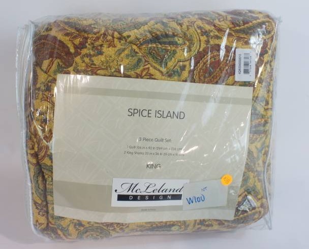 McLeland Design Spice Island King Size 3-Pc. Quilt Set