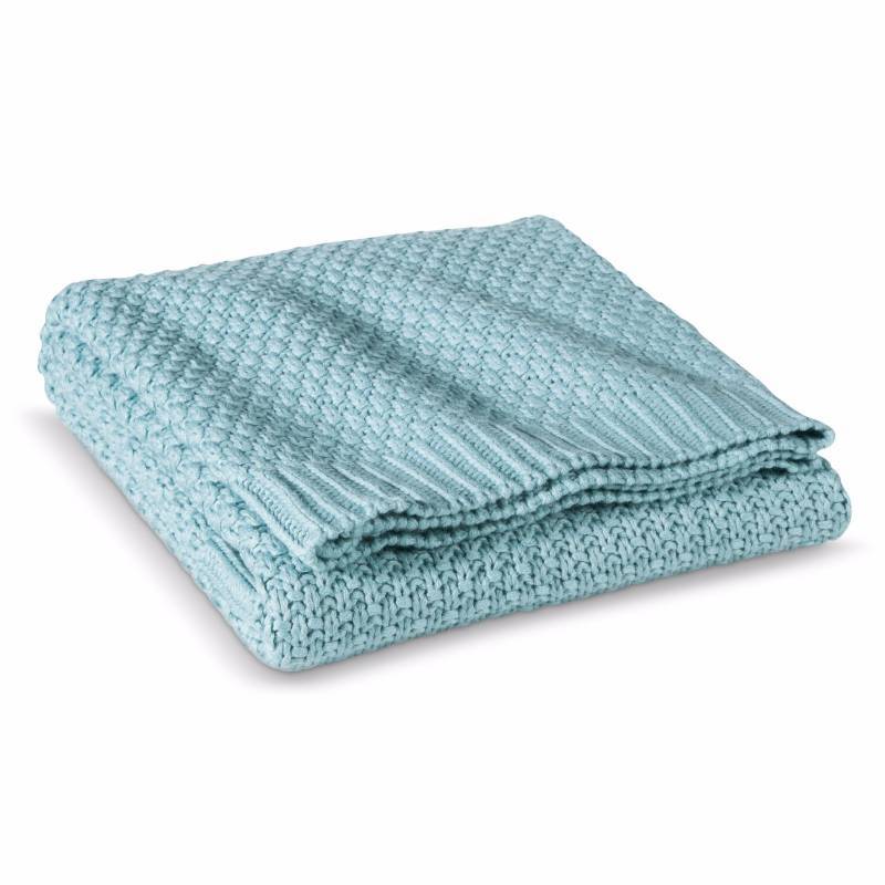 Threshold Teal Knit Throw 50x60