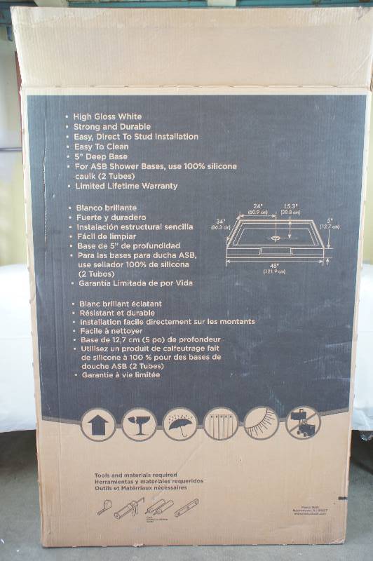 ASB Bath and Shower Firenze� 48 Shower Base