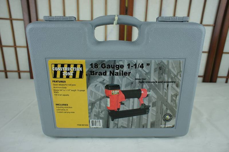 Construction Zone 18-Gauge Brad Nailer 1-14-Inch