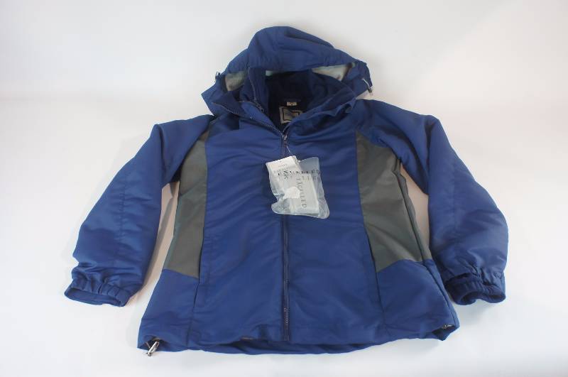 Excelled Navy Gray 3 in 1 Polyester Polar Fleece Jacket Womens Size XL