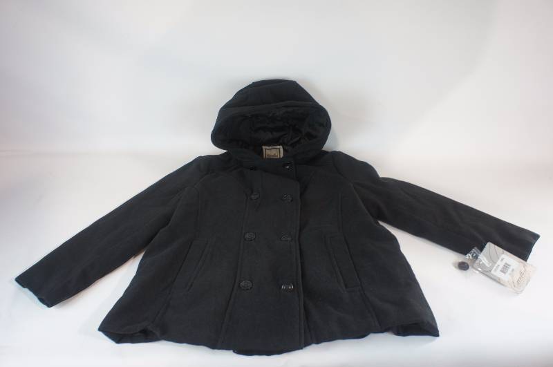 Womens Hooded Peacoat
