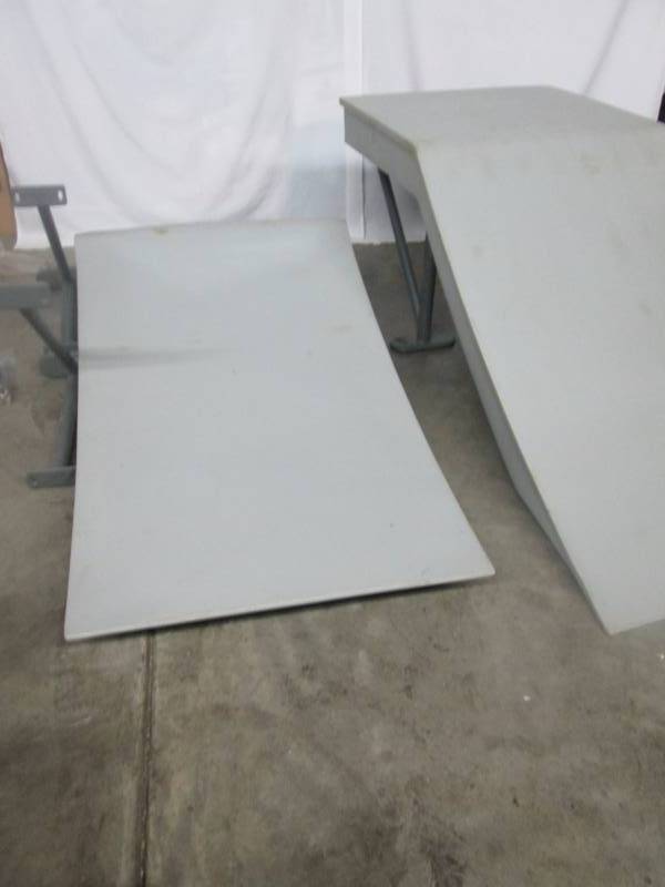 lot 12 image: Rainbow Skateboard Ramps and Rail
