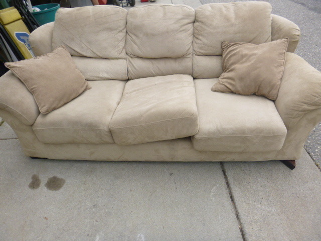 lot 56 image: Tan Couch