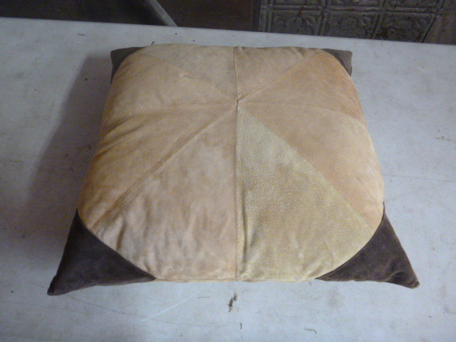 lot 117 image: Leather Couch Pillow