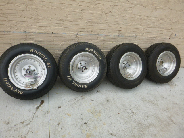 lot 3 image: 4 Nice Tires with American Racing Aluminum Rims