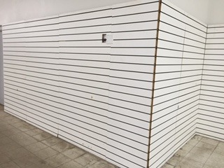 White Vertical Slatwall