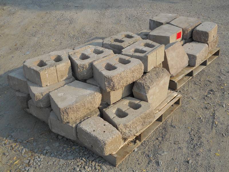 (2) Pallets Of Retaining Wall Block...