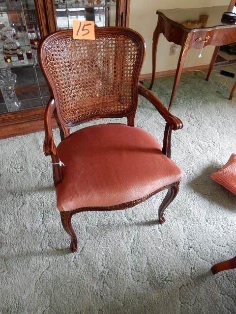 lot 15 image: Nice occasional chair with arms