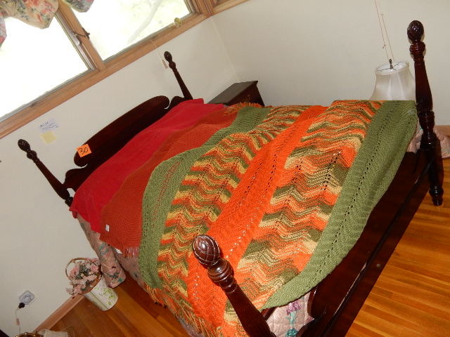 lot 30 image: Full Bed, Headboard, Footboard and Night Stand.