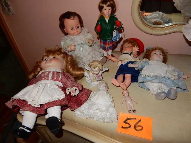 lot 56 image: Misc. Dolls as pictured