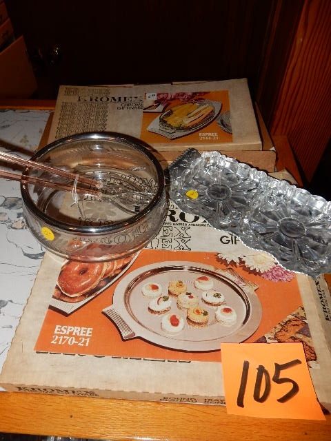 lot 105 image: Misc. Serving Dishes