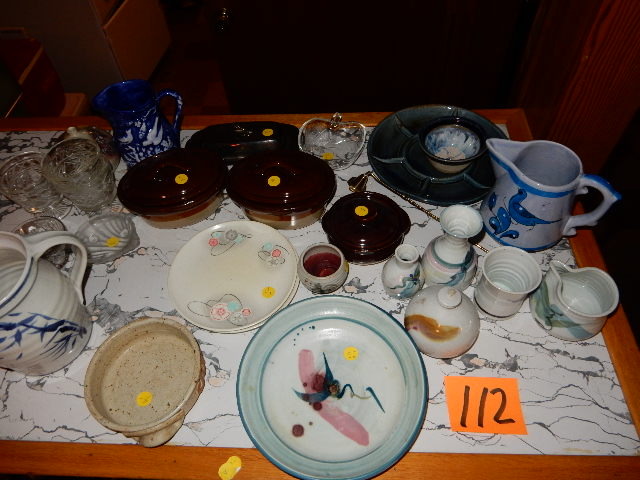 lot 112 image: Misc. Glassware as pictured