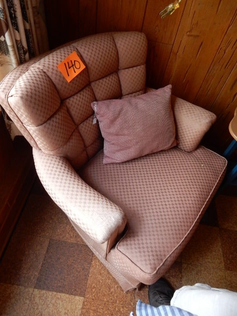 lot 140 image: Upholstered occasional Chair..