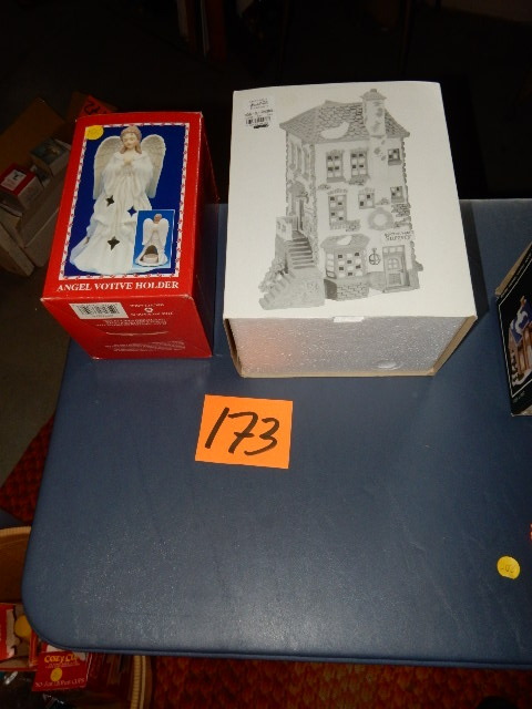 lot 173 image: Heritage Village C.H. Watt Physician, Angel Votive Holder