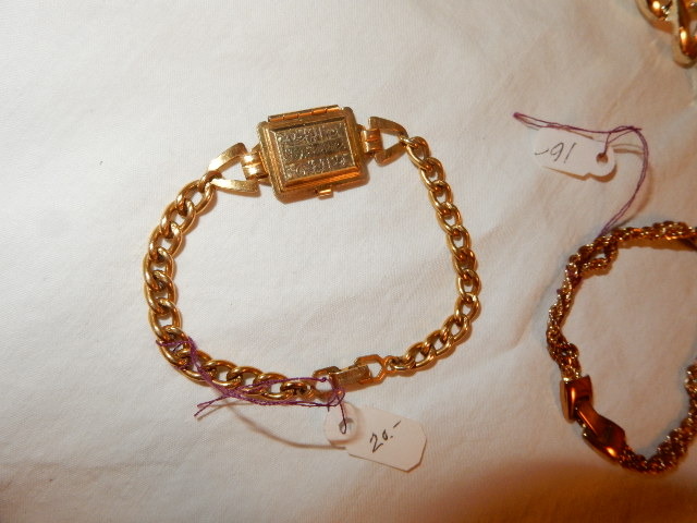 lot 1M image: 14K gold fine necklace with beads.. 1.48gr  JUNE bracelet for picture.. Othere items as pictured.