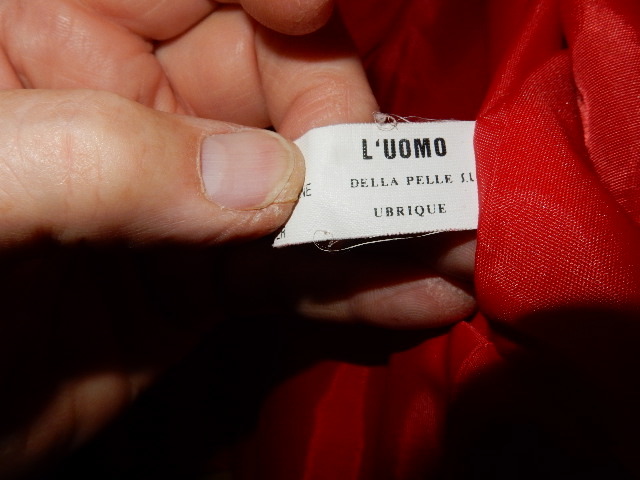 lot 264 image: Red leather short type jacket.. Medium size. Excellent shape PIEL Natural leather.