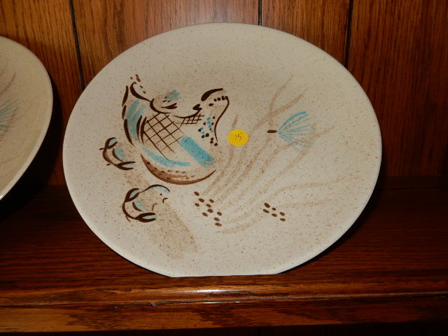 lot 217A image: Partial set of REDWING Bob White Stoneware.. Hand Painted