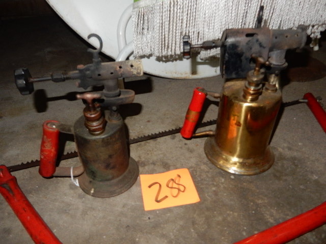 lot 288 image: Hand Cross Cut Saw, 2 Torches