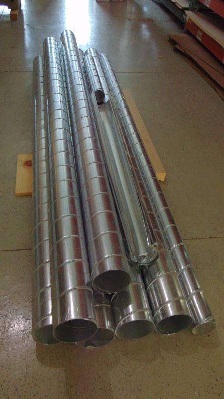 Large Lot of Smaller Spiral Duct Work