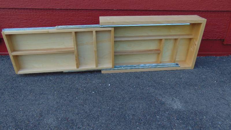 Wood Tirered Cutlery Divider Drawer