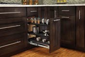 Pull out base organizer