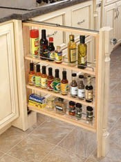 Pull out spice organizer