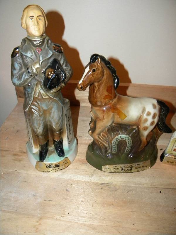 Assortment of  Jim Beam decanters