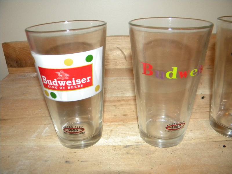 Budweiser glasses