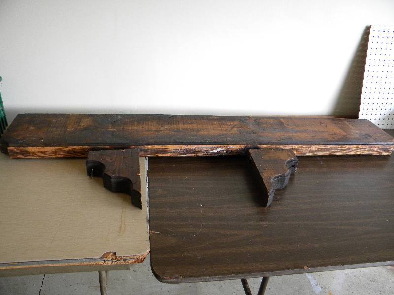 Rustic wood shelf