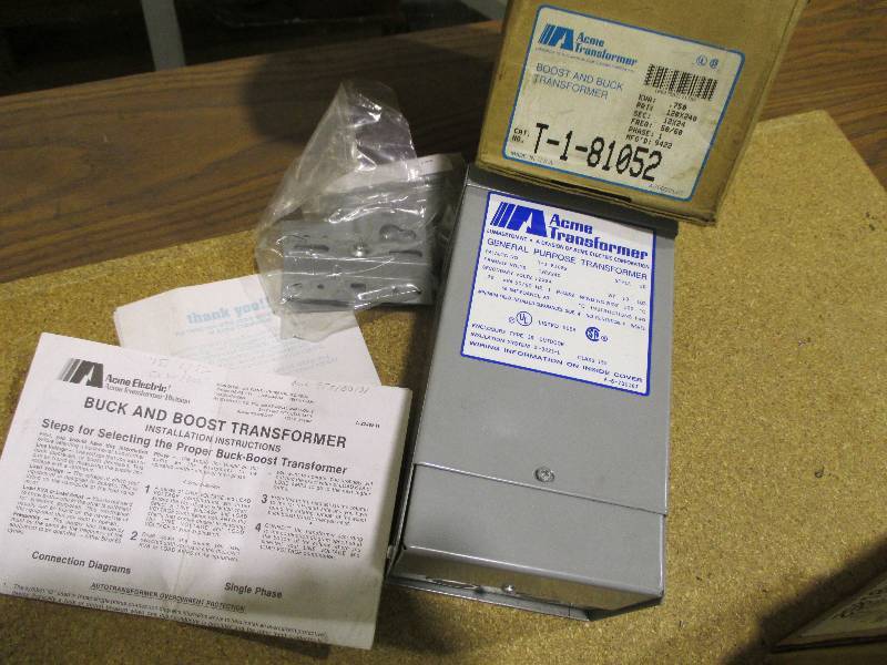 lot 38 image: Acme transformer buck and boost mod...