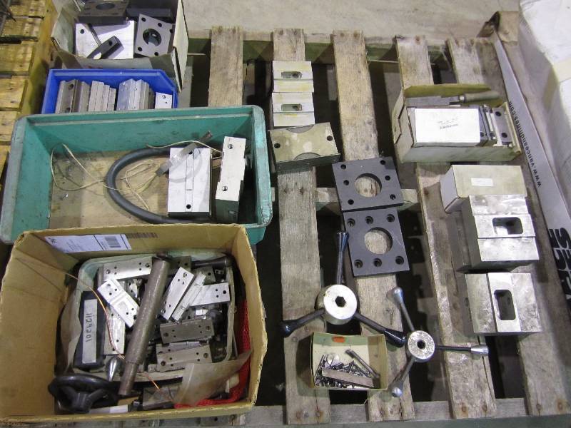 lot 71 image: skid lot - misc. milling vise jaws...