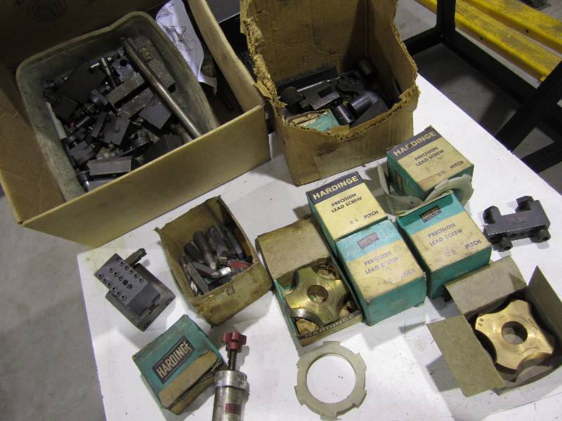 lot 77 image: misc. assorted Hardinge tooling ...