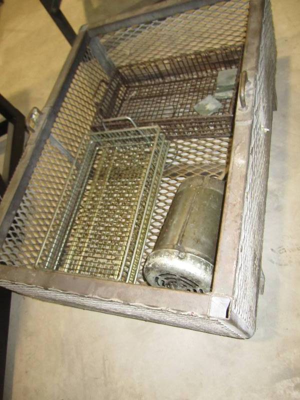 lot 83 image: steel basket skid with contents ...