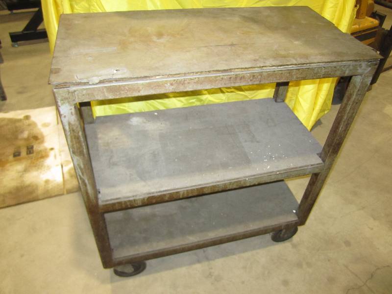 lot 90 image: heavy duty roller cart 16 x 32...