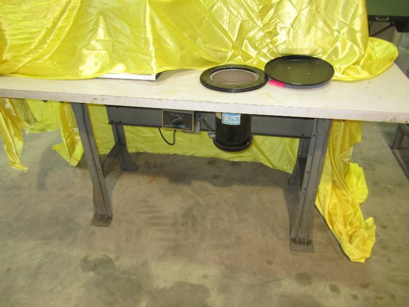 lot 99 image: work bench with varible speed sande...