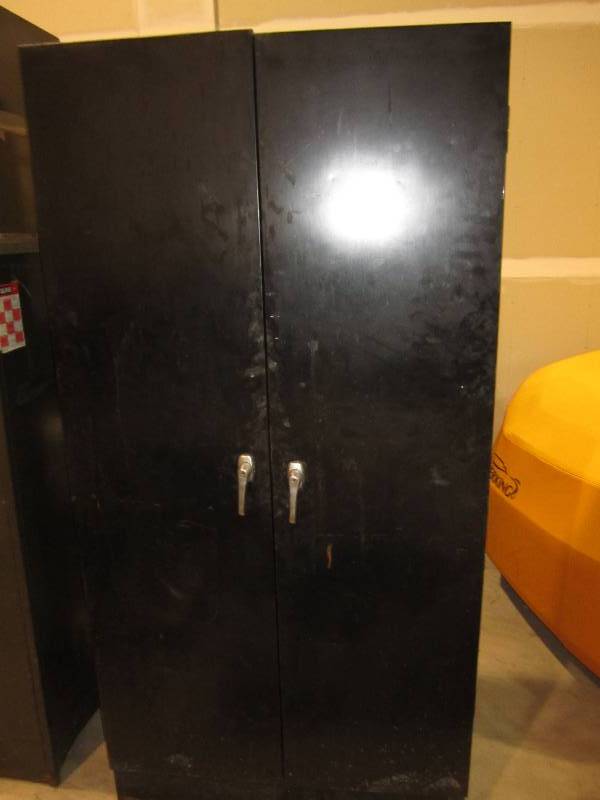 lot 101 image: black storage cabinet ...