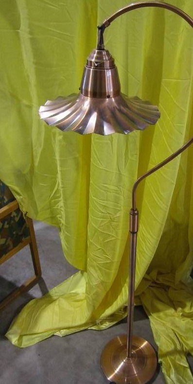 lot 131 image: copper floor lamp ...