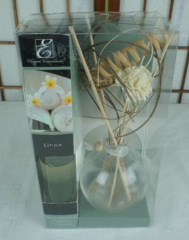 lot 7 image: Elegant Expressions 7.2oz Linen Highly Fragrant Reed Diffuser