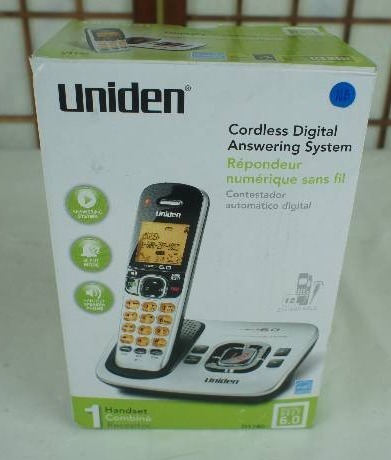 lot 25 image: DECT 6.0 Expandable Cordless Phone with Digital Answering System, Silver, 1 Handset