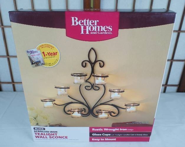 lot 44 image: Better Homes and Gardens Tealight Sconce